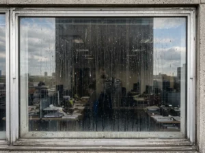 Before high-rise window cleaning Vaughan