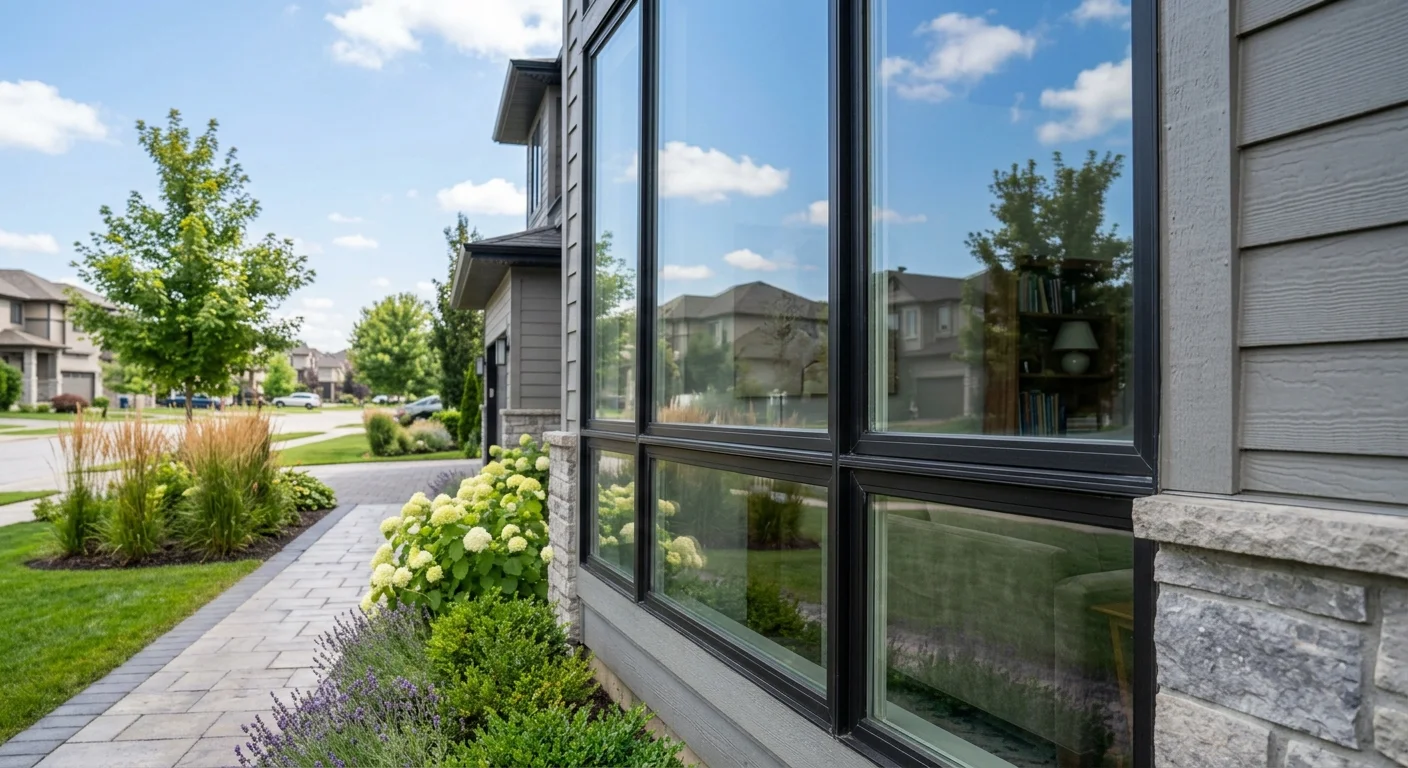After professional window cleaning
