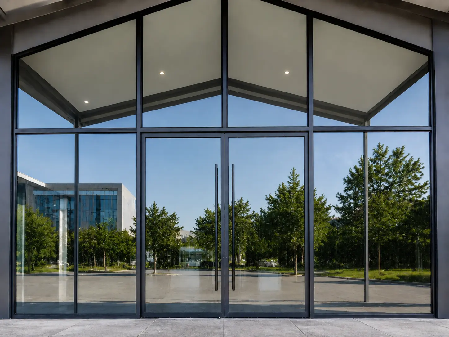 Glass and mirror after professional cleaning
